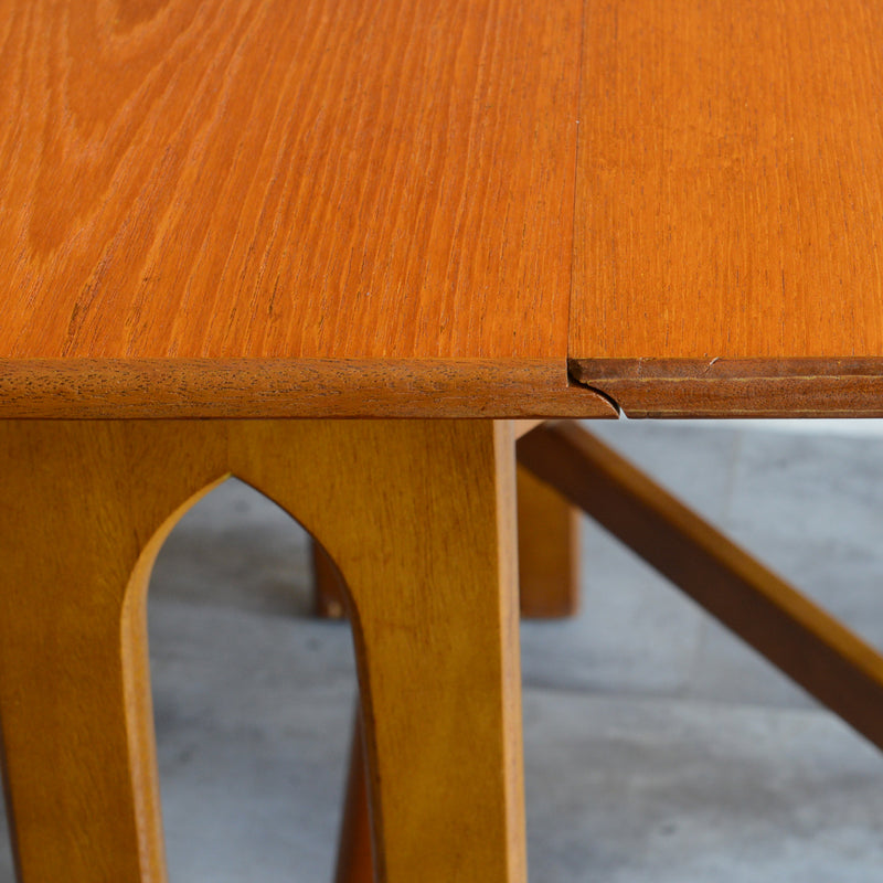 Jentique ジェンティーク　ゲートレッグテーブル 01(天板剥離再塗装済)