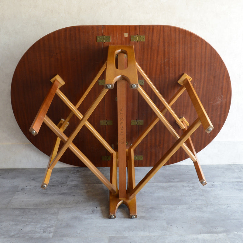 Jentique ジェンティーク　ゲートレッグテーブル 01(天板剥離再塗装済)