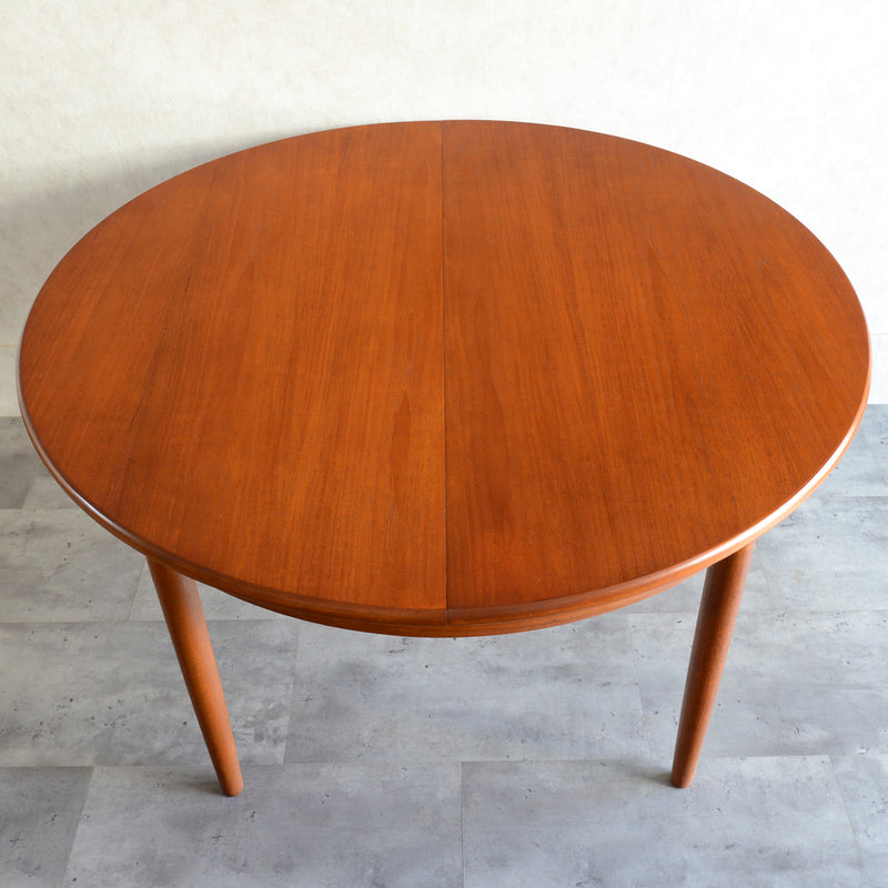 Meredew(メレデュー）エクステンション ラウンド ダイニングテーブル 03(天板剥離再塗装済）