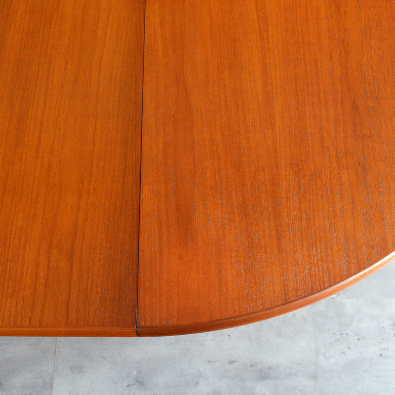 Meredew(メレデュー）エクステンション ラウンド ダイニングテーブル 03(天板剥離再塗装済）