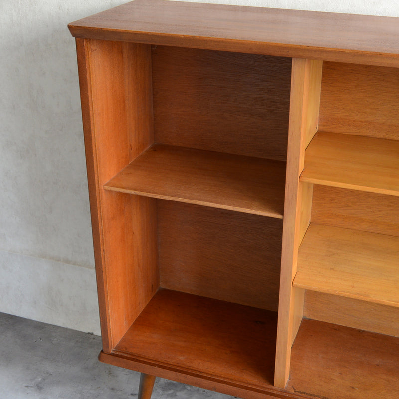 60sチークガラス扉キャビネット015