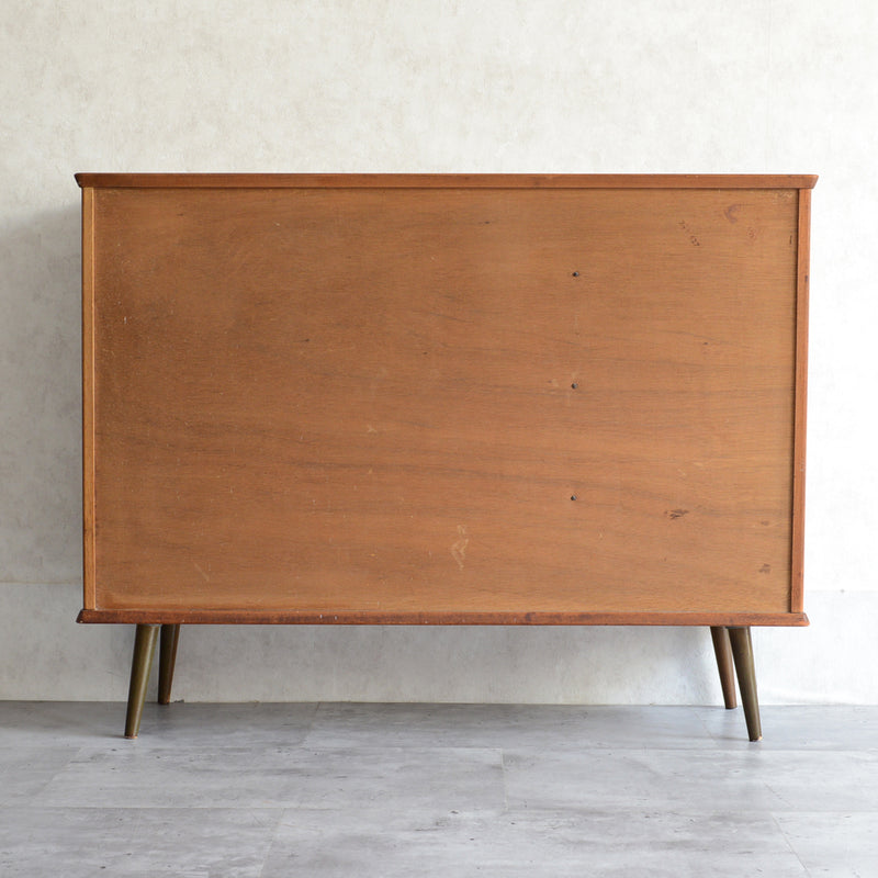 60sチークガラス扉キャビネット015