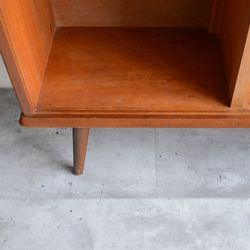 60sチークガラス扉キャビネット015