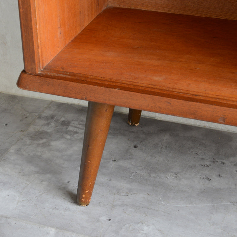 60sチークガラス扉キャビネット015