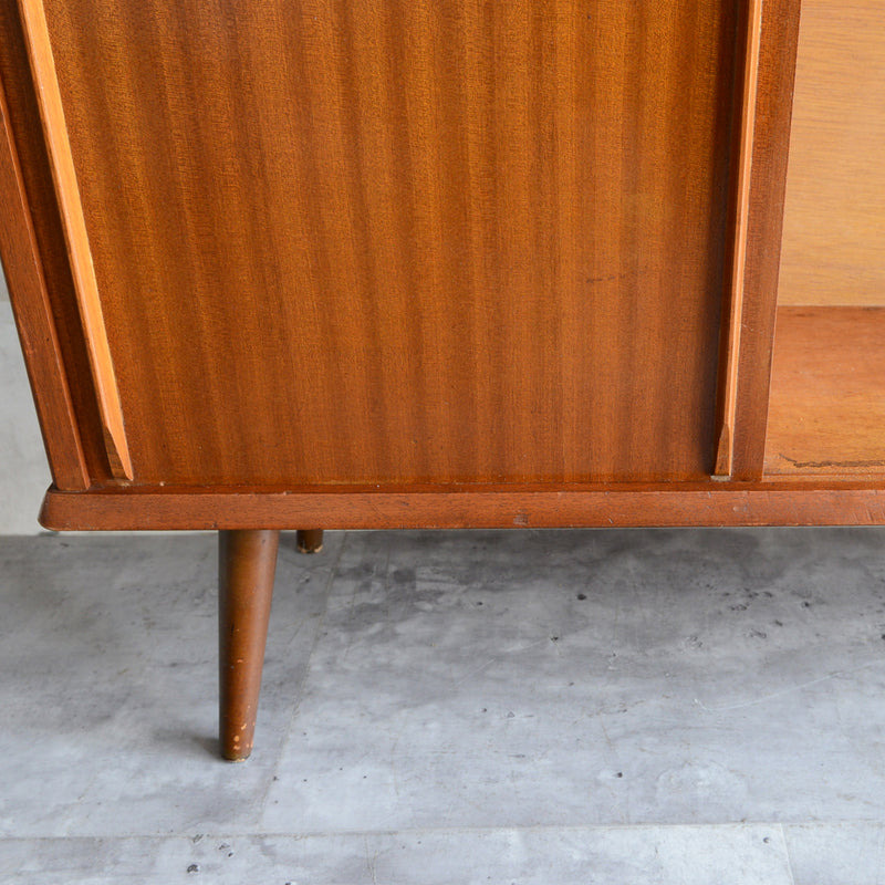 60sチークガラス扉キャビネット015