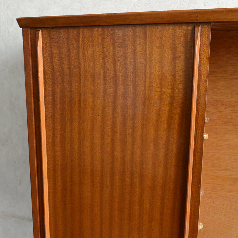 60sチークガラス扉キャビネット015