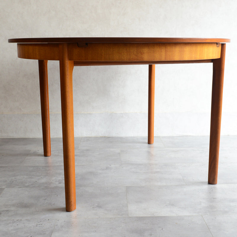 A.H.McINTOSH マッキントッシュ エクステンション ラウンド ダイニングテーブル07(天板剥離再塗装済）