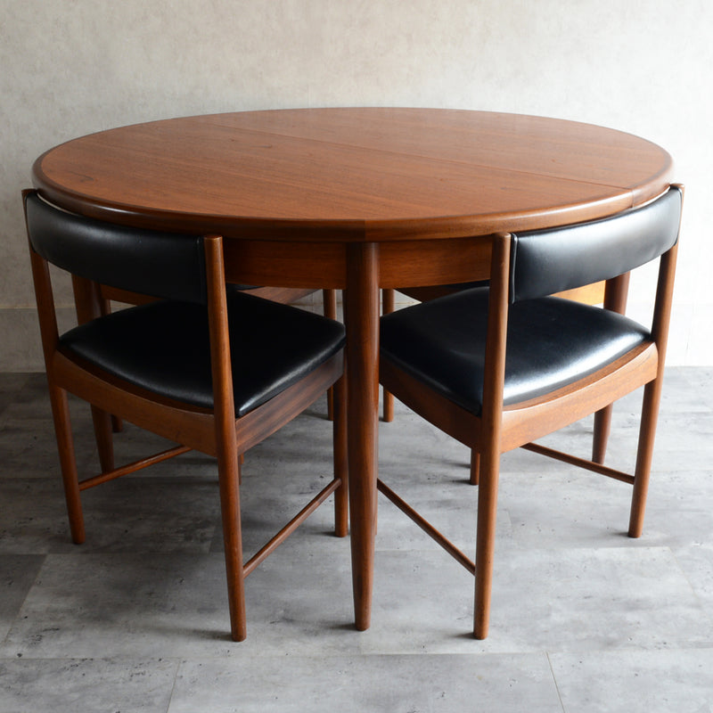 G-PLAN ジープラン エクステンション ラウンド ダイニングテーブル71（天板剥離再塗装済）