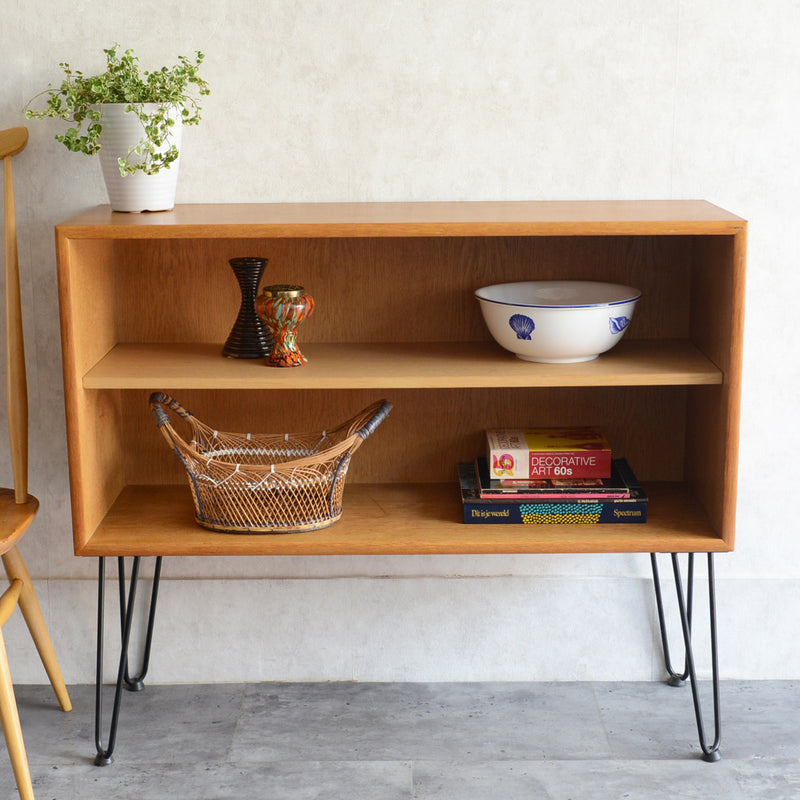 オーク オープンシェルフ 02 (ヘアピンレッグ）