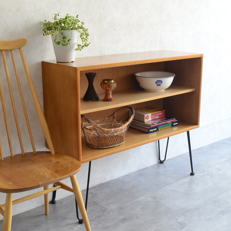 オーク オープンシェルフ 02 (ヘアピンレッグ）