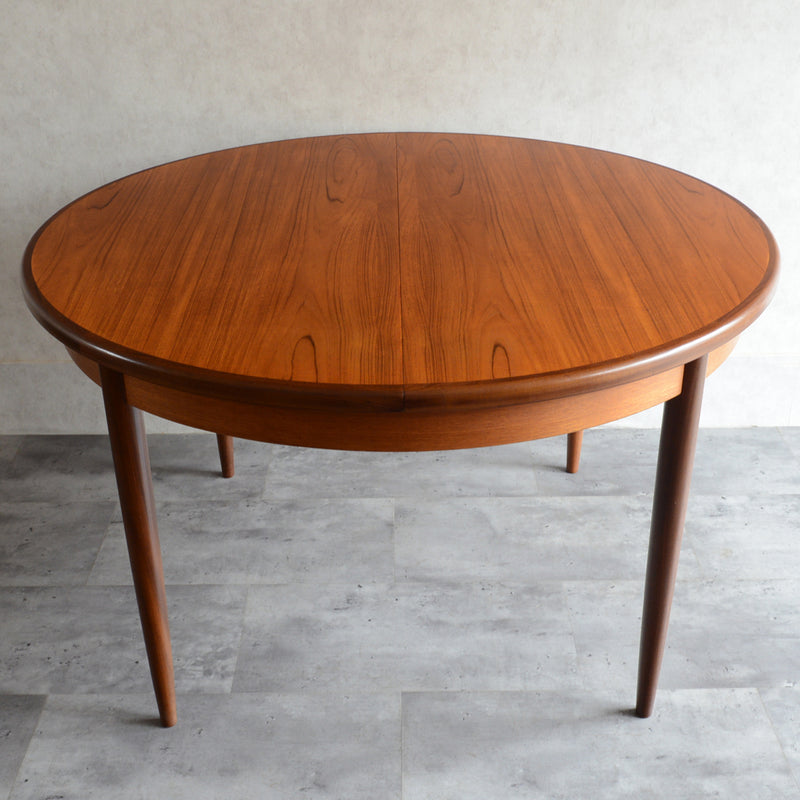 G-PLAN ジープラン エクステンション ラウンド ダイニングテーブル71（天板剥離再塗装済）