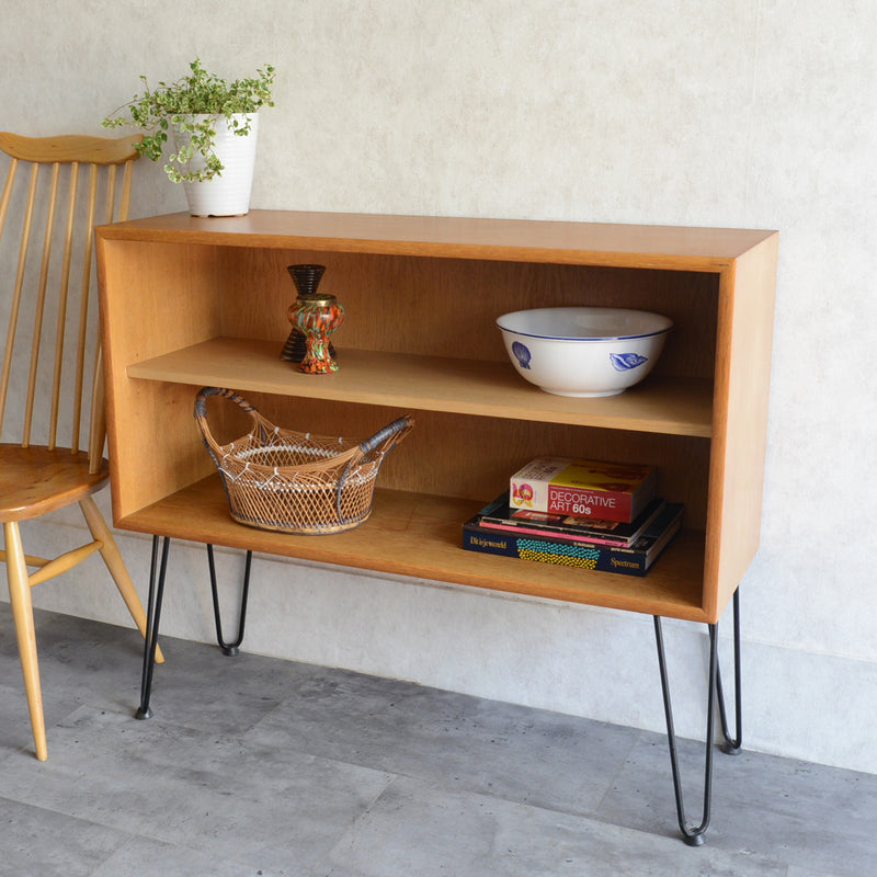 オーク オープンシェルフ 02 (ヘアピンレッグ）