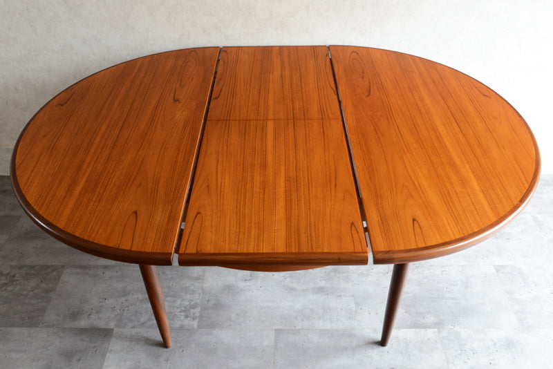 G-PLAN ジープラン エクステンション ラウンド ダイニングテーブル71（天板剥離再塗装済）