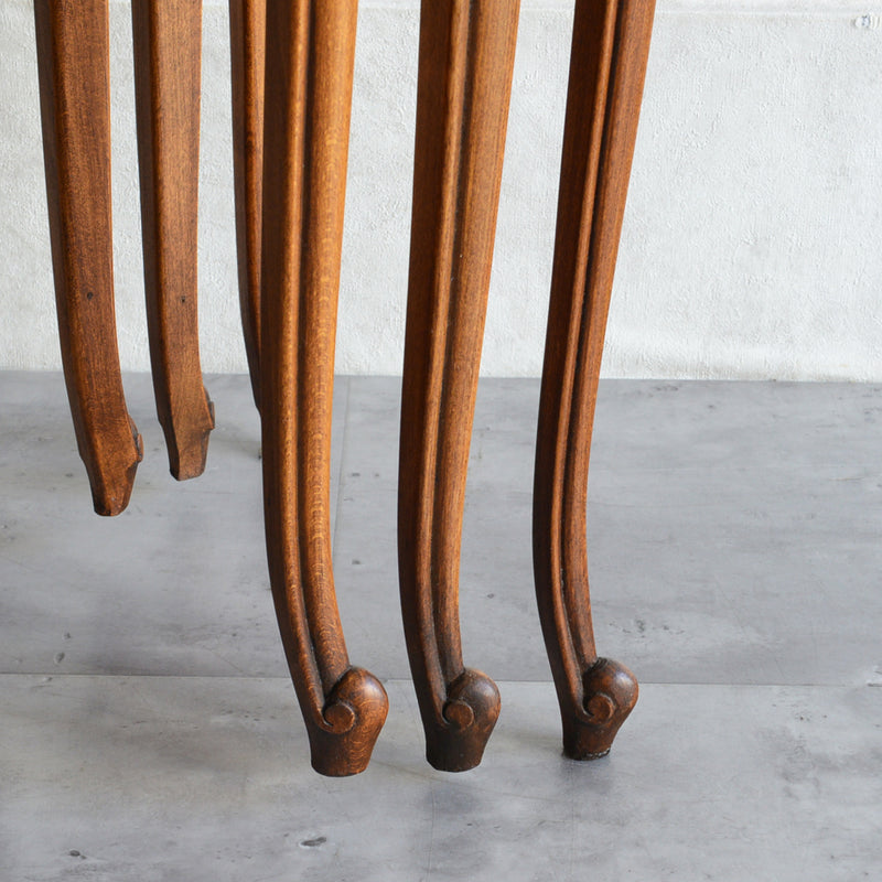 オランダクラシック　ラタン ネストテーブル