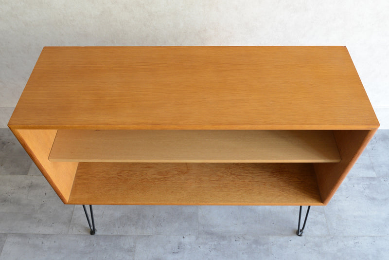 オーク オープンシェルフ 02 (ヘアピンレッグ）