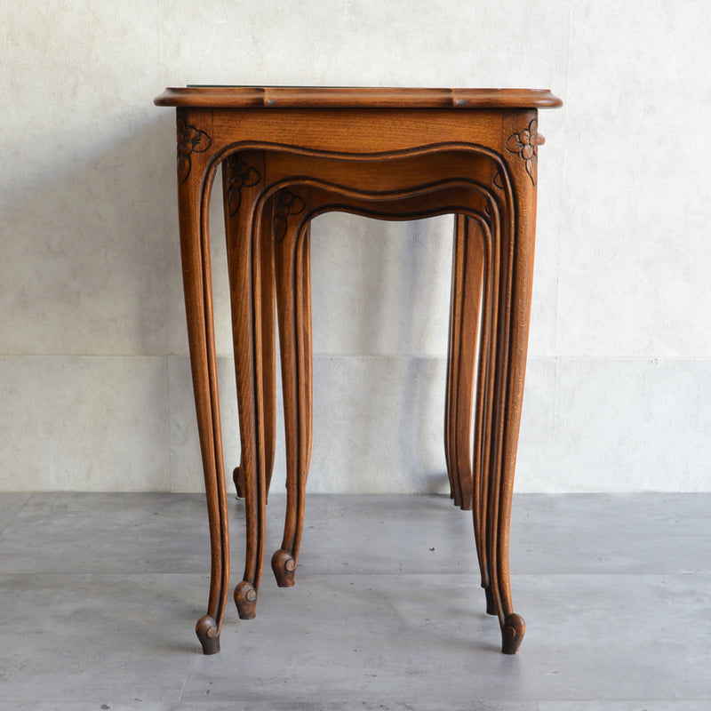 オランダクラシック　ラタン ネストテーブル