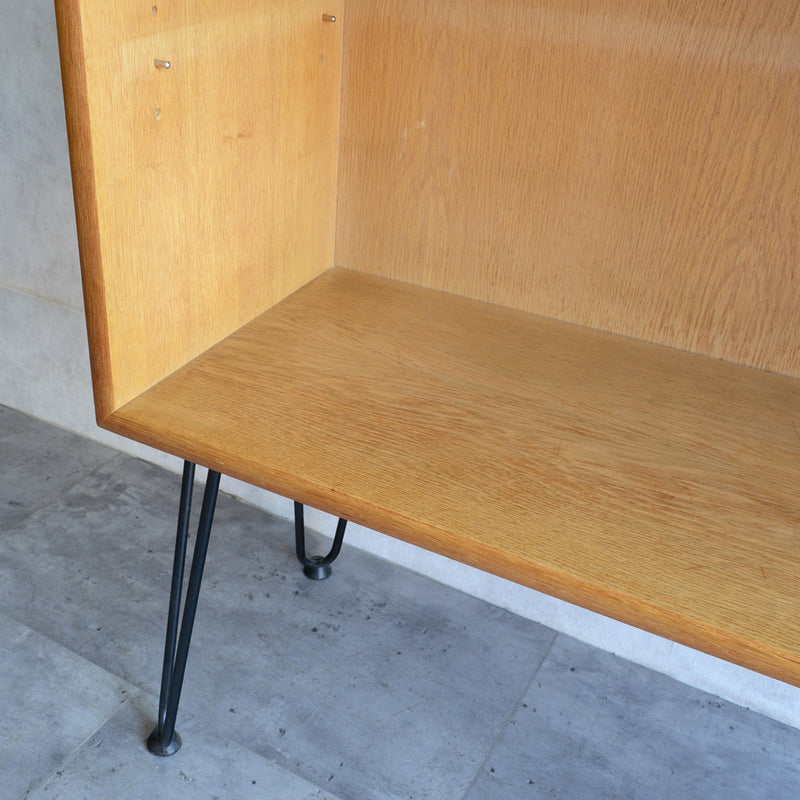 オーク オープンシェルフ 02 (ヘアピンレッグ）