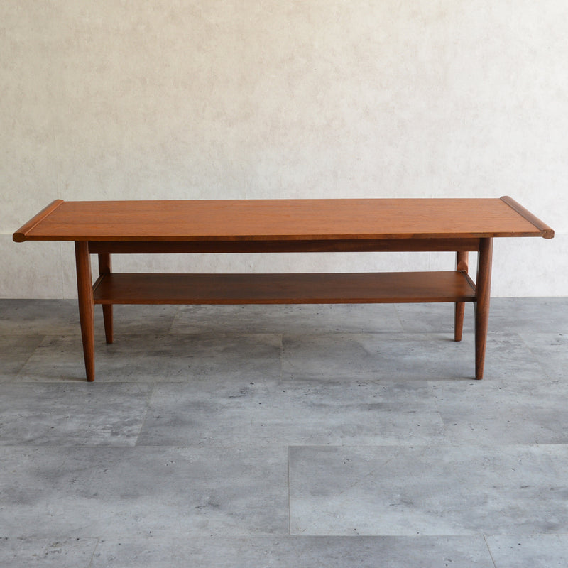 Myer (メイヤー)  60S チーク ローテーブル 23 (天板剝離再塗装済)