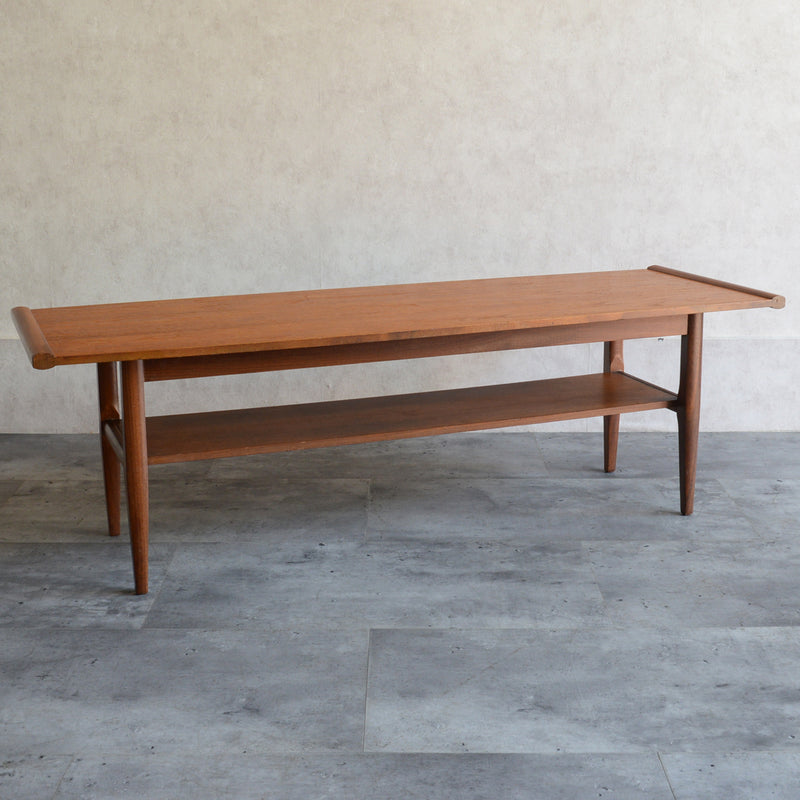 Myer (メイヤー)  60S チーク ローテーブル 23 (天板剝離再塗装済)