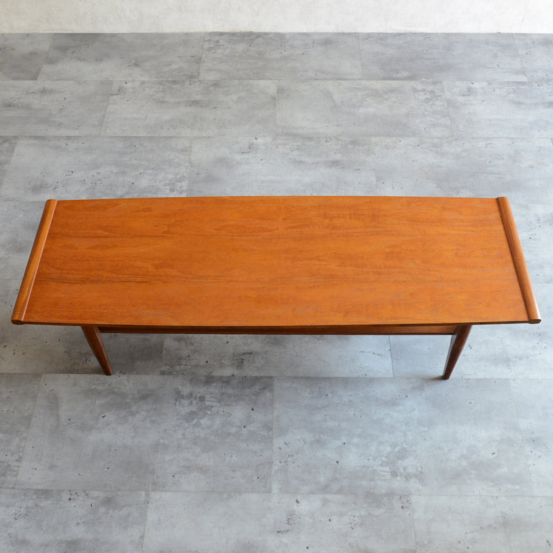 Myer (メイヤー)  60S チーク ローテーブル 23 (天板剝離再塗装済)