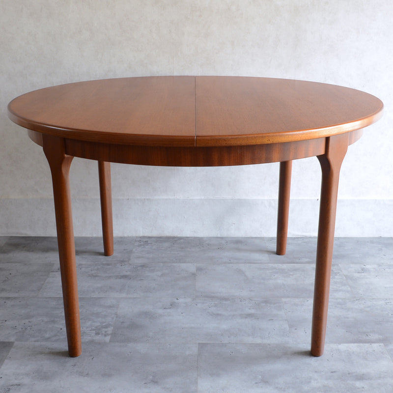 W様ご予約品　McINTOSHマッキントッシュ ラウンドエクステンション ダイニングテーブル05 （天板剥離再塗装済）