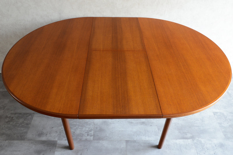 W様ご予約品　McINTOSHマッキントッシュ ラウンドエクステンション ダイニングテーブル05 （天板剥離再塗装済）