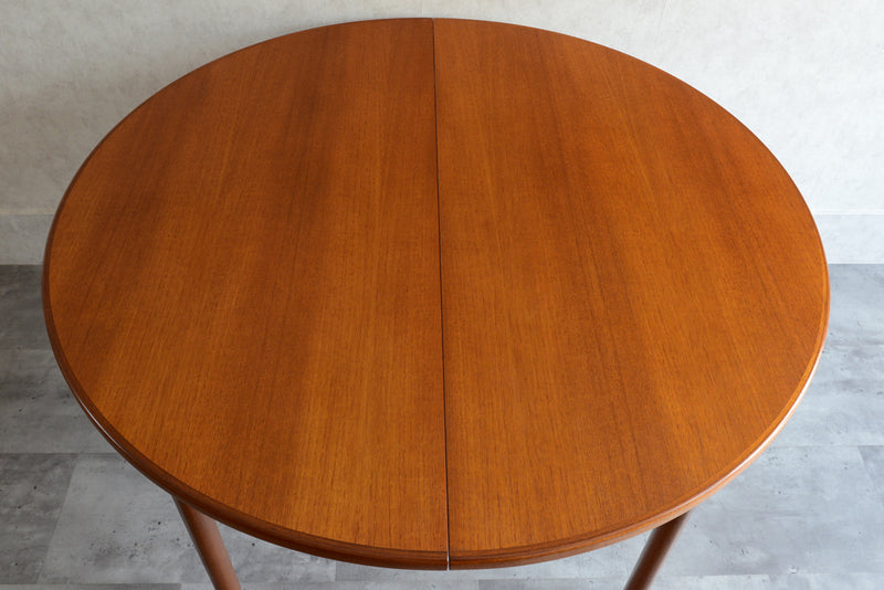 W様ご予約品　McINTOSHマッキントッシュ ラウンドエクステンション ダイニングテーブル05 （天板剥離再塗装済）