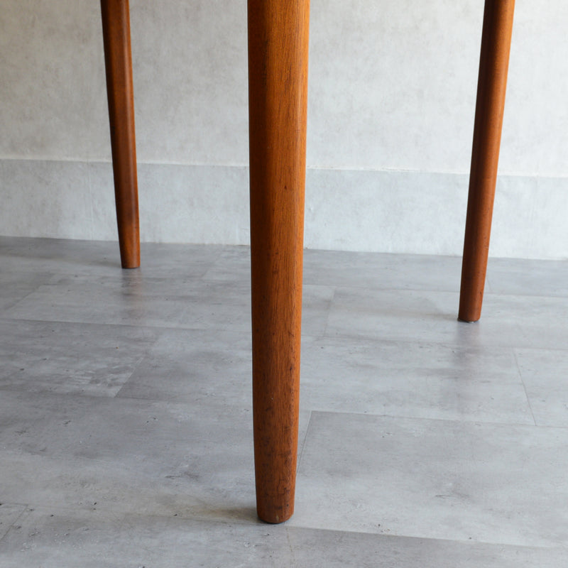 W様ご予約品　McINTOSHマッキントッシュ ラウンドエクステンション ダイニングテーブル05 （天板剥離再塗装済）