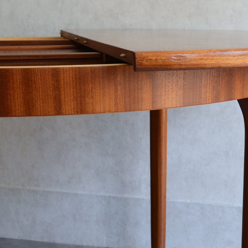 W様ご予約品　McINTOSHマッキントッシュ ラウンドエクステンション ダイニングテーブル05 （天板剥離再塗装済）