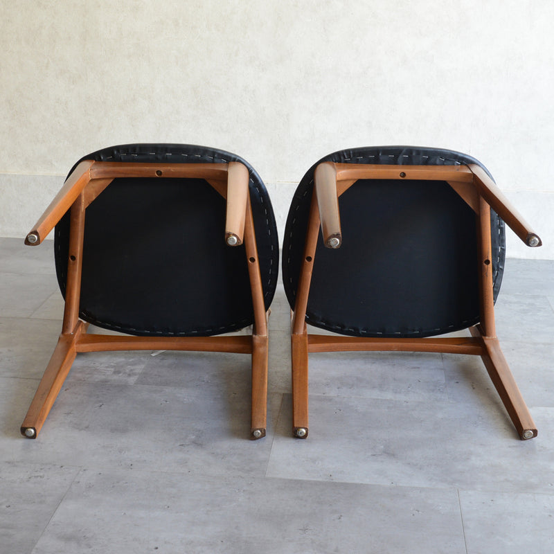 Nathan ネイサン ダイニングチェア ２脚セット(座面張替済)  S30