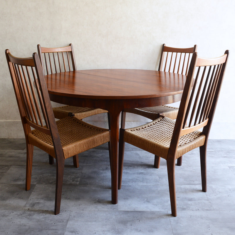 Ｔ様ご予約品 McINTOSHマッキントッシュ  ローズウッド ダイニングテーブル（天板剥離再塗装済）