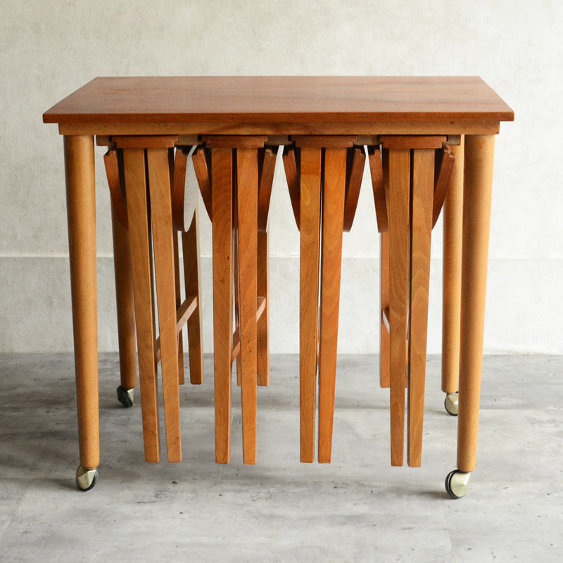 60s デンマーク　Poul .Hundevad　 ネストテーブル