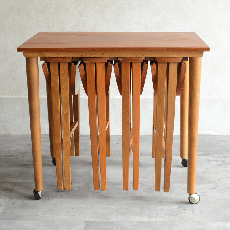 60s デンマーク　Poul .Hundevad　 ネストテーブル