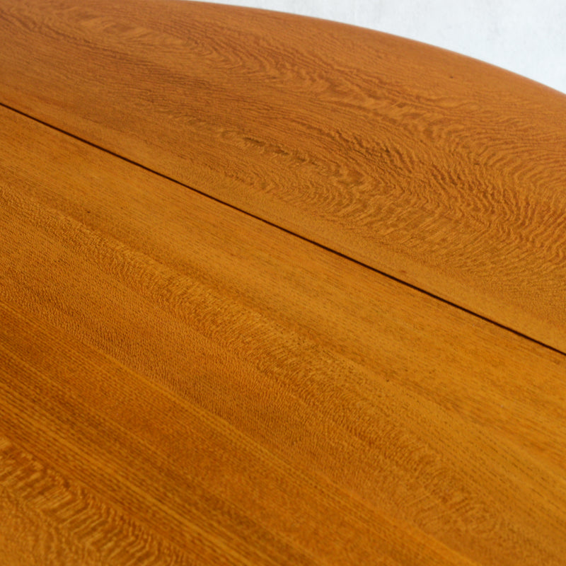 ERCOL アーコール ラウンド ドロップリーフテーブル 08（天板剥離再塗装済）