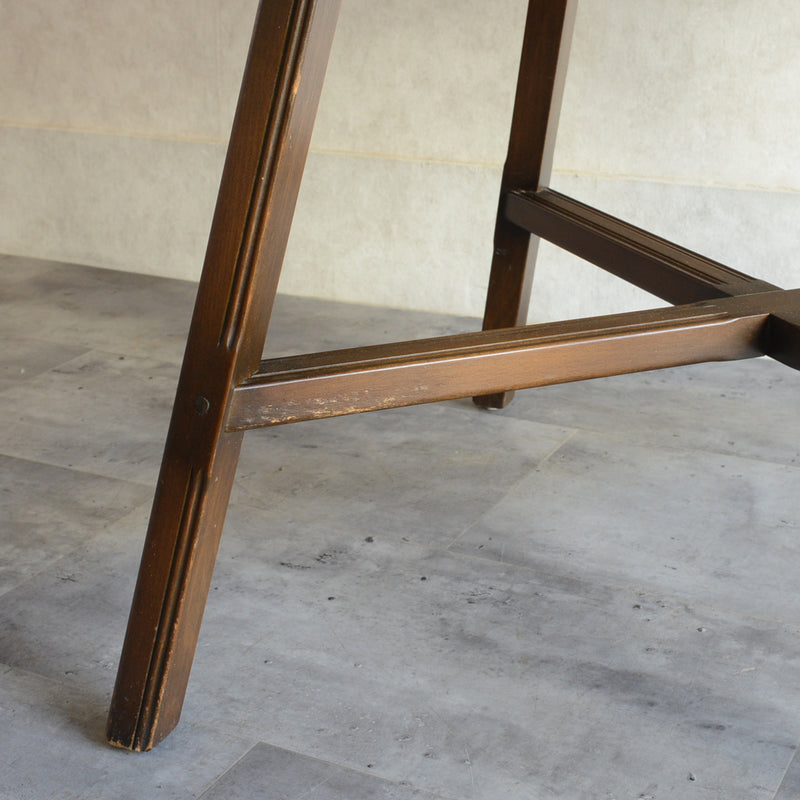 ERCOL アーコール ラウンドドロップリーフテーブル08バイカラー（天板剥離再塗装済）