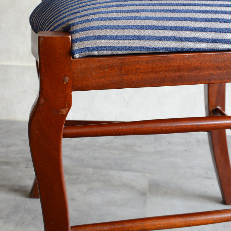 O様見学予約商品 クラシックチェア01(座面張替済ストライプ）