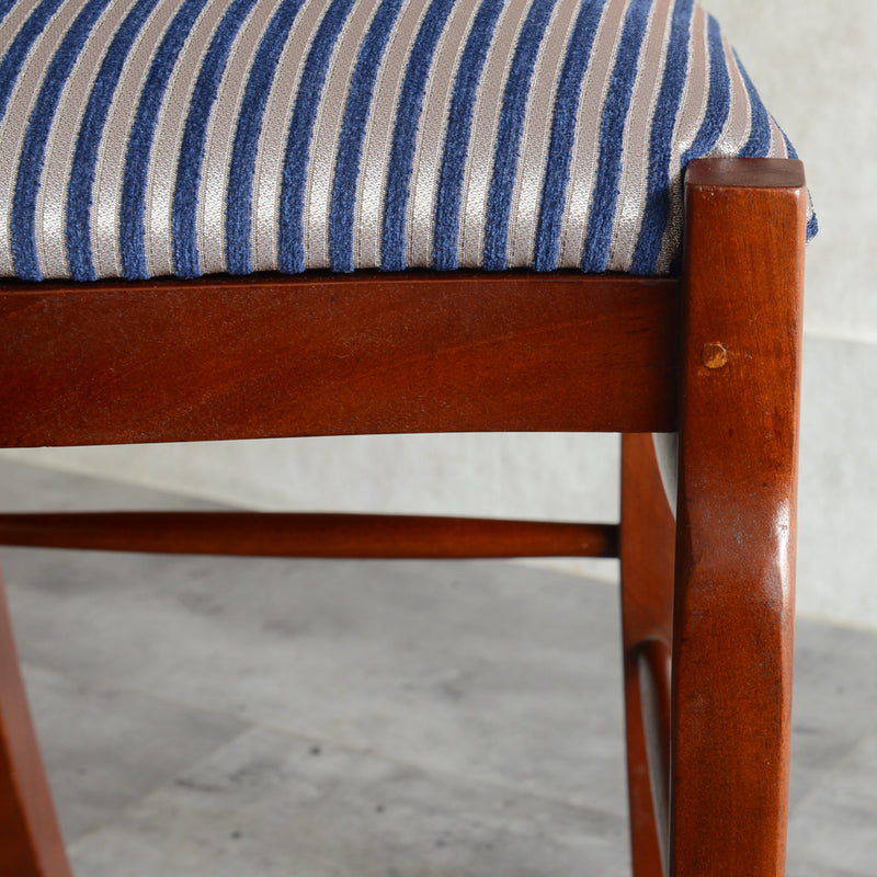 O様見学予約商品 クラシックチェア01(座面張替済ストライプ）