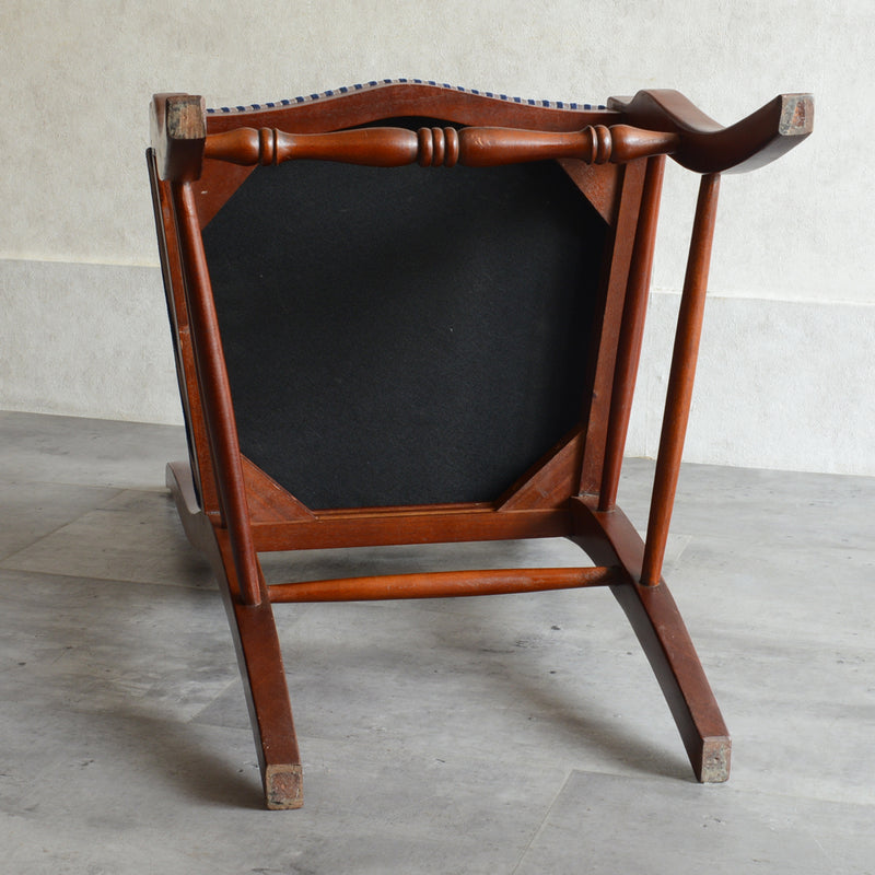 O様見学予約商品 クラシックチェア01(座面張替済ストライプ）