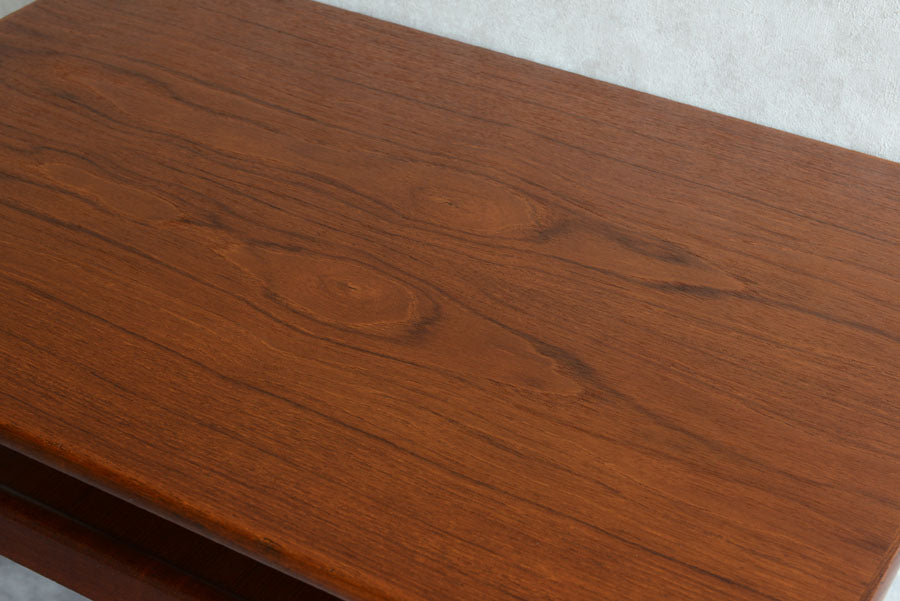 ミッドセンチュリー　棚付きコーヒーテーブル　チーク02