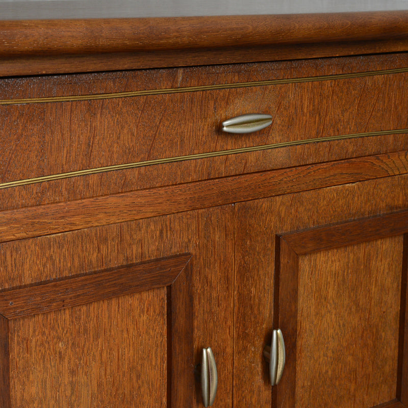 マガジンラック付 オークキャビネット