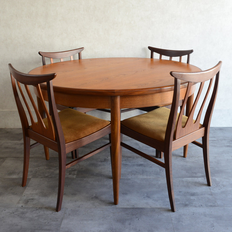 （Ｅ様ご予約品）G-PLAN ジープラン　エクステンション ラウンドテーブル68（天板剥離再塗装済）