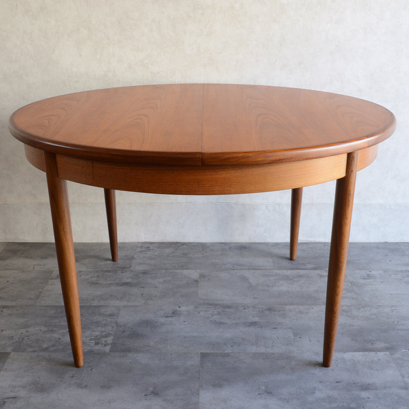 （Ｅ様ご予約品）G-PLAN ジープラン　エクステンション ラウンドテーブル68（天板剥離再塗装済）