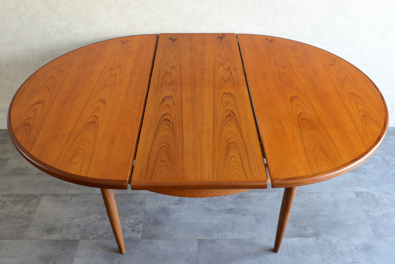 （Ｅ様ご予約品）G-PLAN ジープラン　エクステンション ラウンドテーブル68（天板剥離再塗装済）