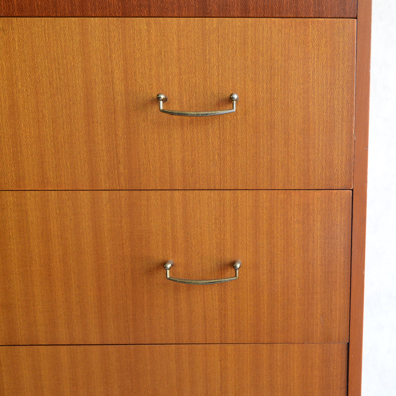 60s ヴィンテージ チェスト 06 (天板剥離再塗装済） 5段