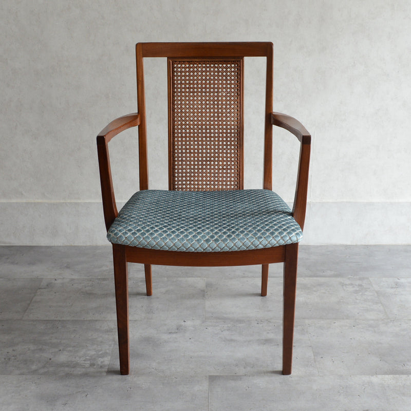 G-PLAN ジープラン　ラタンバック アームチェア Ｅ（張替済）