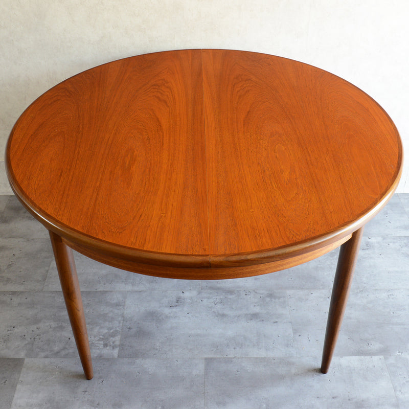 G-PLAN ジープラン　エクステンション ラウンドテーブル64 （天板剥離再塗装済）