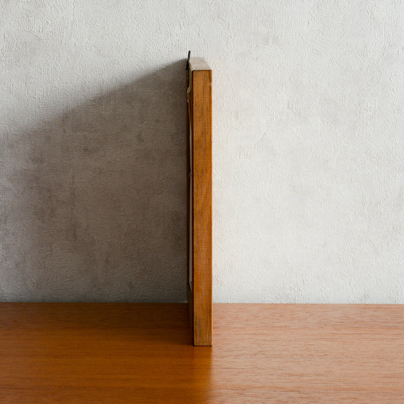 ヴィンテージ　ウォルナットフレーム04　(水彩画）