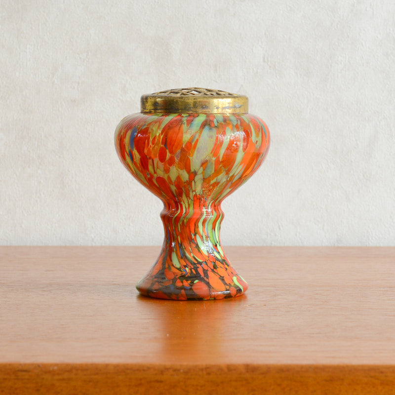 イギリスヴィンテージ ガラス 　ローズボール