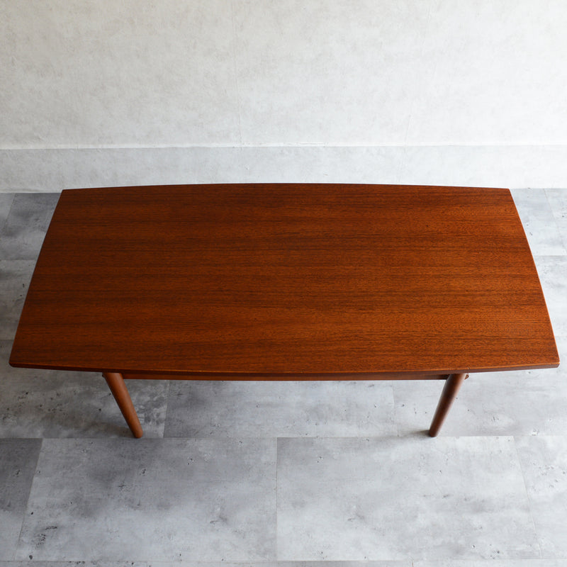 60Sチークローテーブル 13(天板剥離再塗装済)