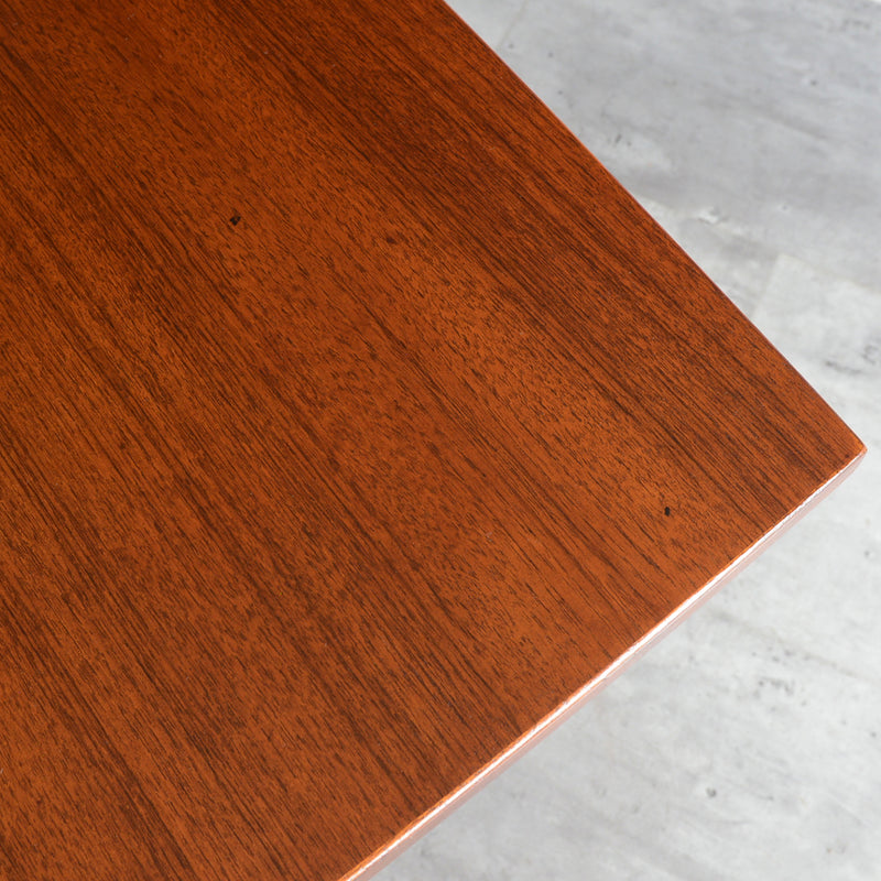 60Sチークローテーブル 13(天板剥離再塗装済)